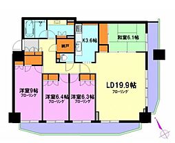 スカイスクエア川口タワー 4LDKの間取図画像