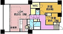 シティデュオタワー川口 2LDKの間取図画像