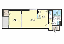 シトラス9 1LDKの間取図画像