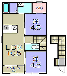 間取図画像 2LDK