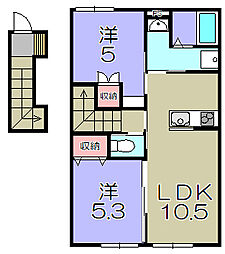 グッドライフステージ中野B 2LDKの間取図画像
