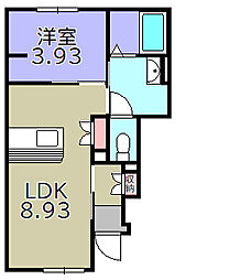 間取図画像 1LDK