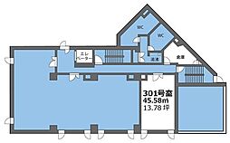 富士火災今里ビルの間取図画像