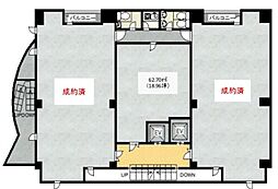 フクダ不動産NAMBAビルの間取図画像