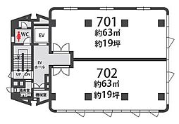 アールビル天神橋西の間取図画像