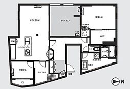 徳原マンションの間取図画像
