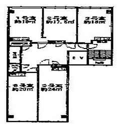 栄光ビルの間取図画像