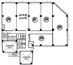 五条堀川ビルの間取図画像