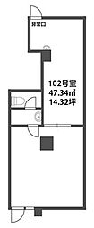 森マンションの間取図画像