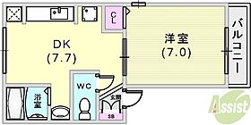 セジュール楠谷  ｜ 兵庫県神戸市兵庫区楠谷町17-6（賃貸アパート1DK・2階・32.77㎡） その2