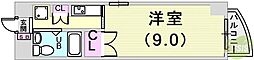 エミネンス北町 ワンルームの間取図画像