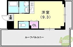 リリーセノラ ワンルームの間取図画像