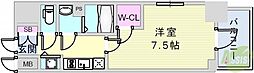 エスリード神戸ハーバーテラス 1Kの間取図画像