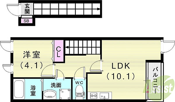 同じ建物の物件間取り写真 - ID:228048840022