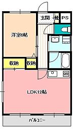 ソフィアケートヨコカワ 1LDKの間取図画像