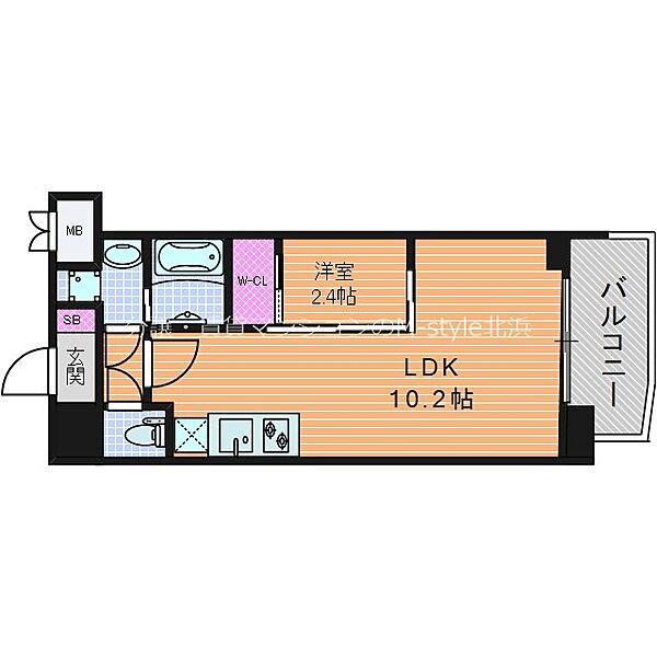 セレニテ本町東リアン ｜大阪府大阪市中央区博労町１丁目(賃貸マンション1LDK・12階・32.71㎡)の写真 その2