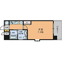 ラナップスクエア福島2 1Kの間取図画像