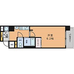 プレサンス大手前パークサイド2 1Kの間取図画像
