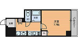 ミラージュパレス本町東レジデンス 1Kの間取図画像