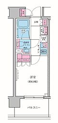 クレヴィアリグゼ品川シーサイド 1Kの間取図画像