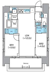 クレヴィアリグゼ錦糸町 2LDKの間取図画像