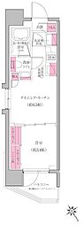 レジディア門前仲町プレイス 1DKの間取図画像