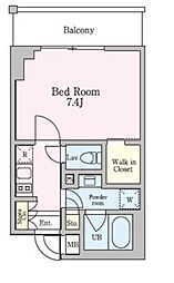 RESIDIA池上2 1Kの間取図画像