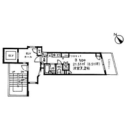 マリヤプレイス ワンルームの間取図画像