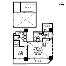 レジディア文京湯島3 1LDKの間取図画像