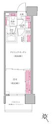 レジディア門前仲町プレイス 1DKの間取図画像