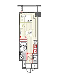 ブラービ南船場 1LDKの間取図画像
