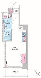 RESIDIA荻窪3 ワンルームの間取図画像