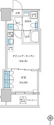 レジディア蒲田プレイス 1DKの間取図画像