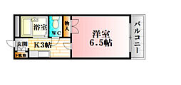 ソギモトビル 1Kの間取図画像