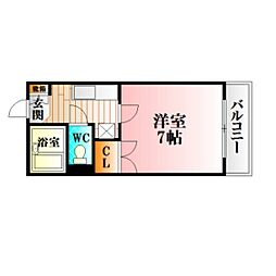 間取図画像 1K