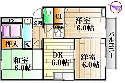 間取図画像 3DK