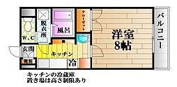 第三岡田ビル 1Kの間取図画像