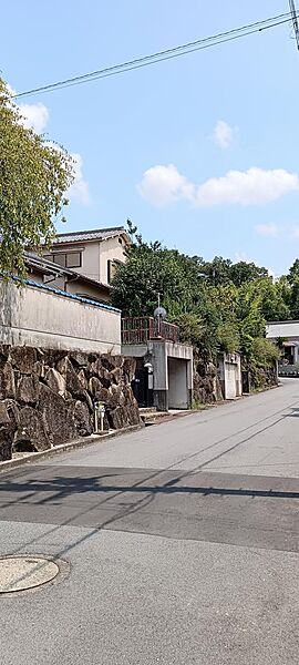 前面道路、静かな住宅地