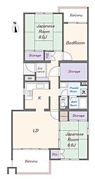 間取図画像 3SLDK