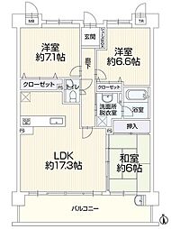 間取図画像 3LDK