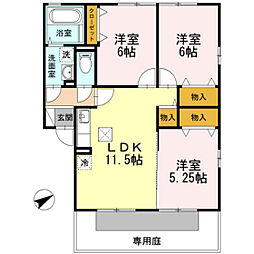 エルフローラB棟 1階