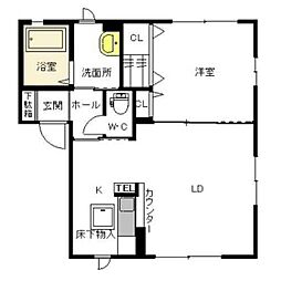 コモド・カーサ 1LDKの間取図画像