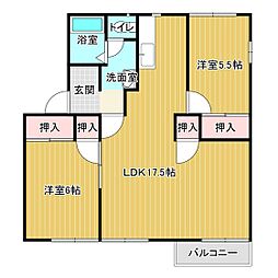 シャトレイン沖代 2階
