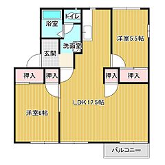 物件の間取り
