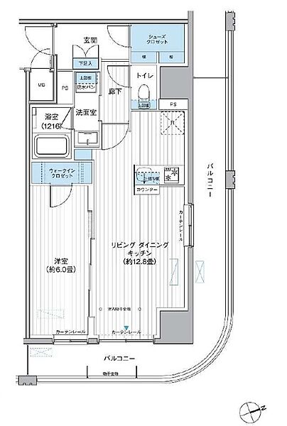 栖-すみか-浅草蔵前 803｜東京都台東区駒形１丁目(賃貸マンション1LDK・8階・47.37㎡)の写真 その2