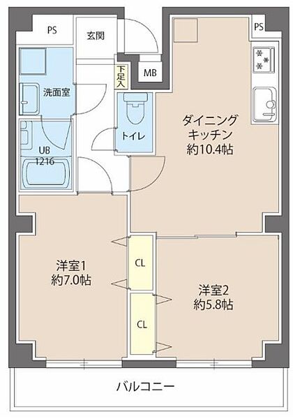 同じ建物の物件間取り写真 - ID:213105845993