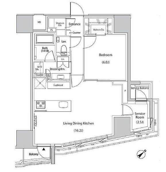 同じ建物の物件間取り写真 - ID:213106383492