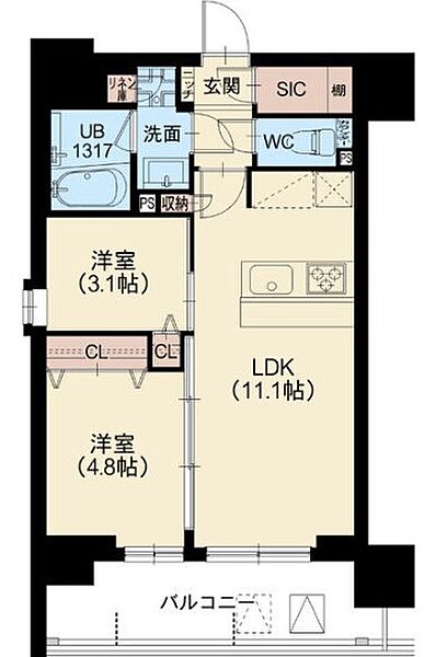 同じ建物の物件間取り写真 - ID:213107796190