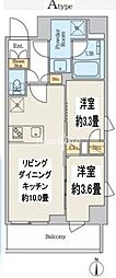 クレストコート本所吾妻橋ノース 9階2LDKの間取り