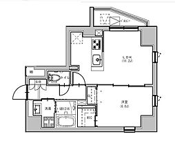 エスレジデンス浅草フィオーレ 3階1LDKの間取り
